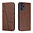 Leather Case Stands Flip Cover Holder Y01X for Motorola Moto G 5G (2022)