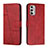 Leather Case Stands Flip Cover Holder Y01X for Motorola Moto G Stylus (2022) 4G Red