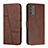 Leather Case Stands Flip Cover Holder Y01X for Motorola Moto G31