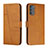 Leather Case Stands Flip Cover Holder Y01X for Motorola Moto G31