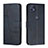 Leather Case Stands Flip Cover Holder Y01X for Motorola Moto G50 5G Blue