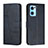Leather Case Stands Flip Cover Holder Y01X for Oppo Reno7 5G Blue