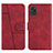 Leather Case Stands Flip Cover Holder Y01X for Samsung Galaxy A31 Red
