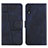 Leather Case Stands Flip Cover Holder Y01X for Samsung Galaxy A70 Blue