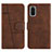 Leather Case Stands Flip Cover Holder Y01X for Samsung Galaxy S20