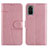 Leather Case Stands Flip Cover Holder Y01X for Samsung Galaxy S20 Plus 5G Rose Gold