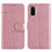 Leather Case Stands Flip Cover Holder Y01X for Samsung Galaxy S20 Rose Gold