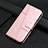 Leather Case Stands Flip Cover Holder Y01X for Xiaomi Mi 13 5G Rose Gold