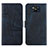 Leather Case Stands Flip Cover Holder Y01X for Xiaomi Poco X3 NFC Blue