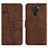 Leather Case Stands Flip Cover Holder Y01X for Xiaomi Redmi Note 9