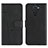 Leather Case Stands Flip Cover Holder Y01X for Xiaomi Redmi Note 9 Black