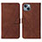 Leather Case Stands Flip Cover Holder Y02B for Apple iPhone 13