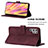 Leather Case Stands Flip Cover Holder Y02B for Samsung Galaxy S22 Ultra 5G