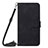 Leather Case Stands Flip Cover Holder Y02B for Samsung Galaxy S23 5G Black