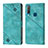 Leather Case Stands Flip Cover Holder Y02B for Vivo Y12 Green