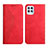 Leather Case Stands Flip Cover Holder Y02X for Motorola Moto Edge S 5G Red