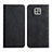 Leather Case Stands Flip Cover Holder Y02X for Motorola Moto G Power (2021) Black