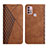 Leather Case Stands Flip Cover Holder Y02X for Motorola Moto G10