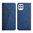 Leather Case Stands Flip Cover Holder Y02X for Motorola Moto G100 5G Blue