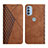 Leather Case Stands Flip Cover Holder Y02X for Motorola Moto G31