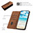 Leather Case Stands Flip Cover Holder Y02X for Motorola Moto G41