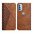 Leather Case Stands Flip Cover Holder Y02X for Motorola Moto G41