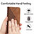 Leather Case Stands Flip Cover Holder Y02X for Motorola Moto G50 5G