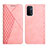 Leather Case Stands Flip Cover Holder Y02X for OnePlus Nord N200 5G Rose Gold