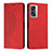 Leather Case Stands Flip Cover Holder Y02X for Oppo A56S 5G Red