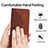 Leather Case Stands Flip Cover Holder Y02X for Oppo Reno7 5G