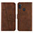 Leather Case Stands Flip Cover Holder Y02X for Samsung Galaxy A11