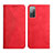 Leather Case Stands Flip Cover Holder Y02X for Samsung Galaxy S20 FE (2022) 5G Red