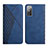 Leather Case Stands Flip Cover Holder Y02X for Samsung Galaxy S20 FE 5G Blue