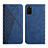 Leather Case Stands Flip Cover Holder Y02X for Samsung Galaxy S20 Plus 5G Blue