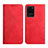 Leather Case Stands Flip Cover Holder Y02X for Samsung Galaxy S20 Ultra 5G Red