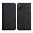 Leather Case Stands Flip Cover Holder Y02X for Xiaomi Poco M3 Black