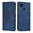 Leather Case Stands Flip Cover Holder Y02X for Xiaomi Redmi 9C Blue