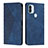 Leather Case Stands Flip Cover Holder Y02X for Xiaomi Redmi A1 Plus Blue