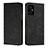 Leather Case Stands Flip Cover Holder Y02X for Xiaomi Redmi Note 11R 5G Black