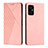 Leather Case Stands Flip Cover Holder Y02X for Xiaomi Redmi Note 11R 5G Rose Gold