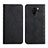 Leather Case Stands Flip Cover Holder Y02X for Xiaomi Redmi Note 9 Black