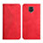 Leather Case Stands Flip Cover Holder Y02X for Xiaomi Redmi Note 9 Pro Red