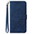 Leather Case Stands Flip Cover Holder Y03B for Samsung Galaxy A04s Blue