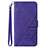 Leather Case Stands Flip Cover Holder Y03B for Samsung Galaxy A04s Purple