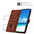 Leather Case Stands Flip Cover Holder Y03X for Motorola Moto Edge 20 5G