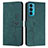 Leather Case Stands Flip Cover Holder Y03X for Motorola Moto Edge 20 5G Green