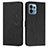 Leather Case Stands Flip Cover Holder Y03X for Motorola Moto Edge 40 Pro 5G Black