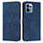Leather Case Stands Flip Cover Holder Y03X for Motorola Moto Edge 40 Pro 5G Blue