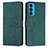 Leather Case Stands Flip Cover Holder Y03X for Motorola Moto Edge Lite 5G Green