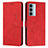 Leather Case Stands Flip Cover Holder Y03X for Motorola Moto Edge S30 5G Red